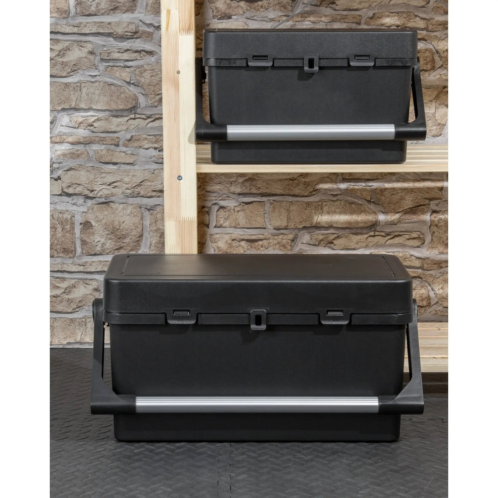 55cm Tool Box with Lid Recycled Black Wham Storage
