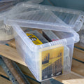SINGLE - 7 Litre Crystal Plastic Storage Box with Lid Wham Storage