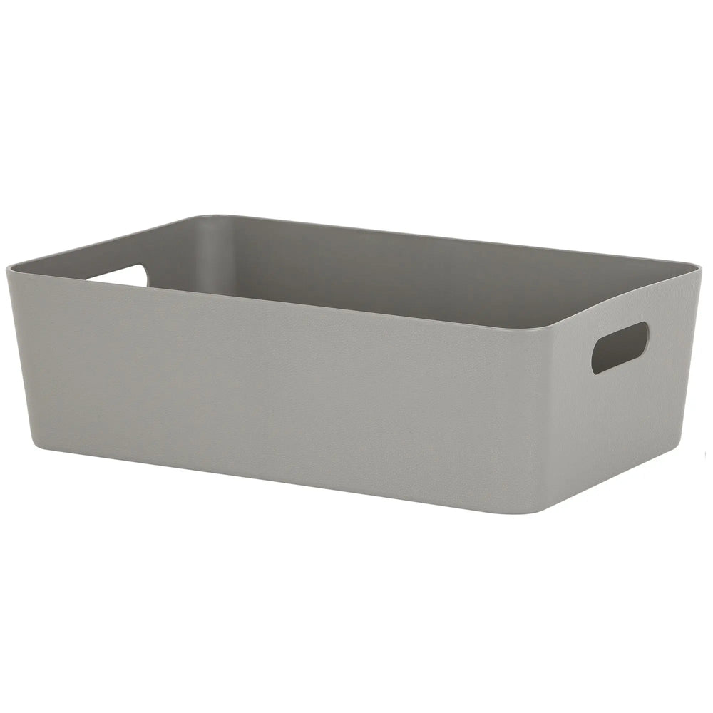 Studio Textured Plastic Storage Basket 17.01 Wham Storage
