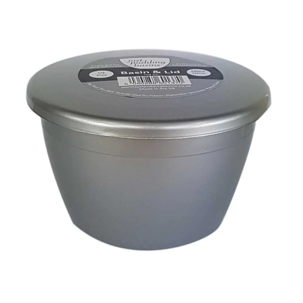 0.5 Pint (280ml) Steamed Pudding Bowl with Lid No Brand