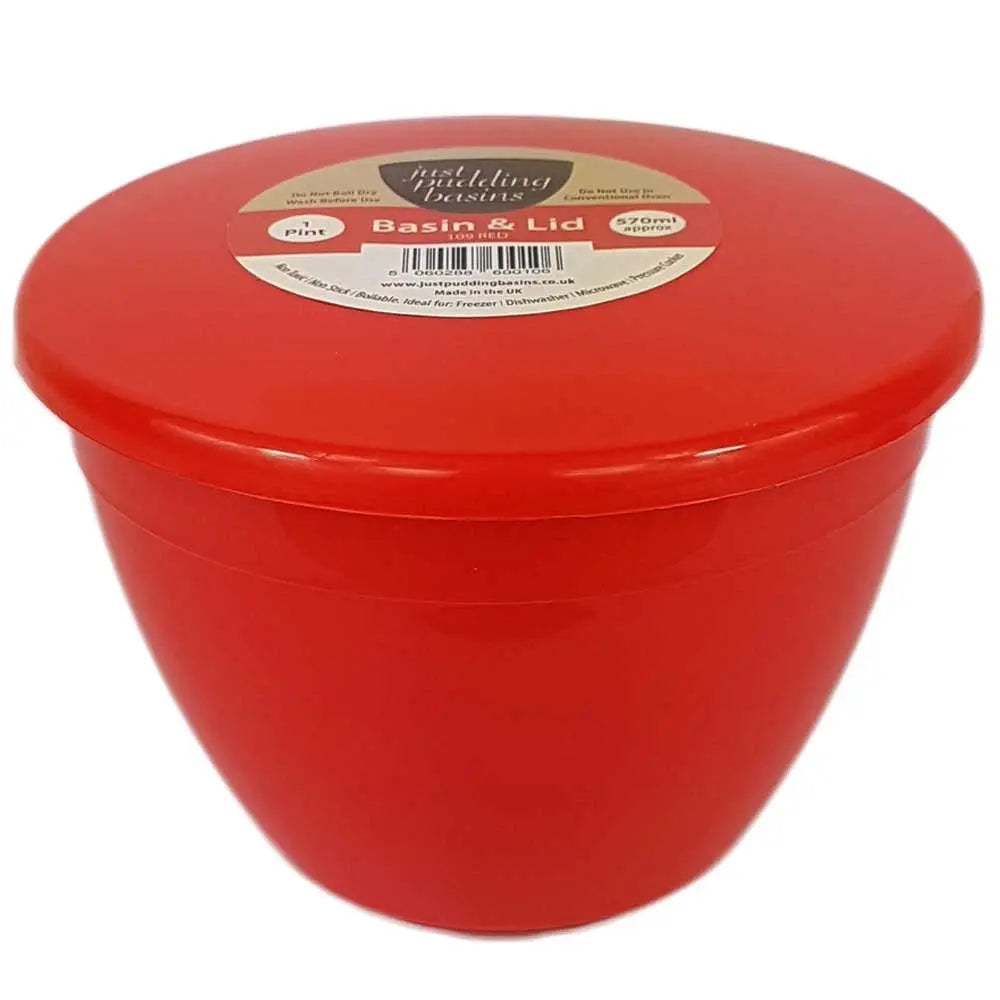 1 Pint (570ml) Steamed Pudding Bowl with Lid No Brand