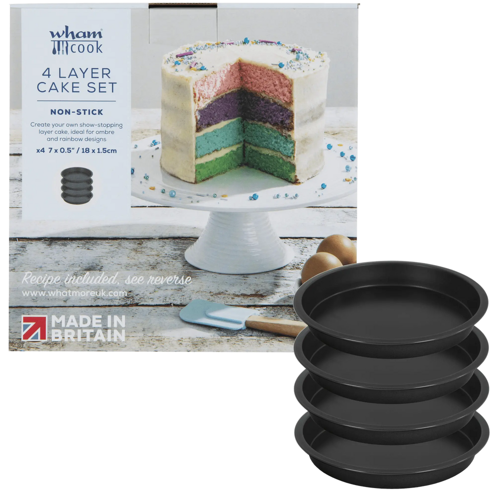Wham Cook 4 Layer Rainbow Cake Set 18cm Wham Cook