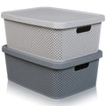 13L Diamond Design Plastic Storage Box and Lid Hobby Life