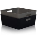 Studio Textured Plastic Storage Basket 15.04 Wham Storage
