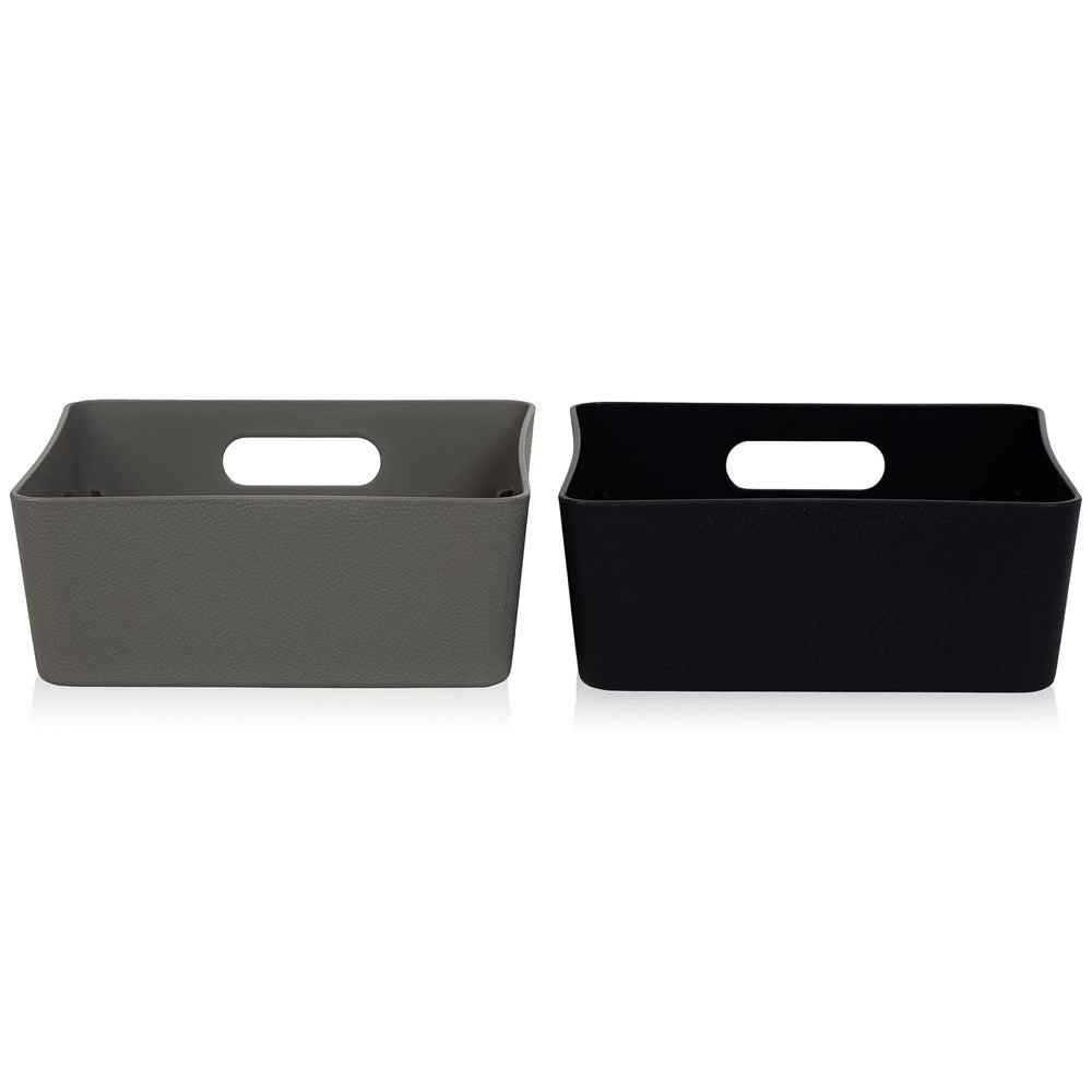 Small Studio Textured Plastic Storage Basket 13.01 Wham Storage