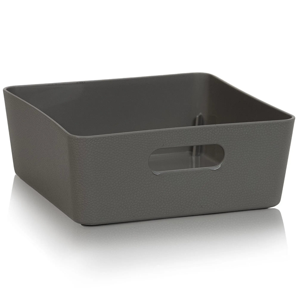 Small Studio Textured Plastic Storage Basket 13.01 Wham Storage