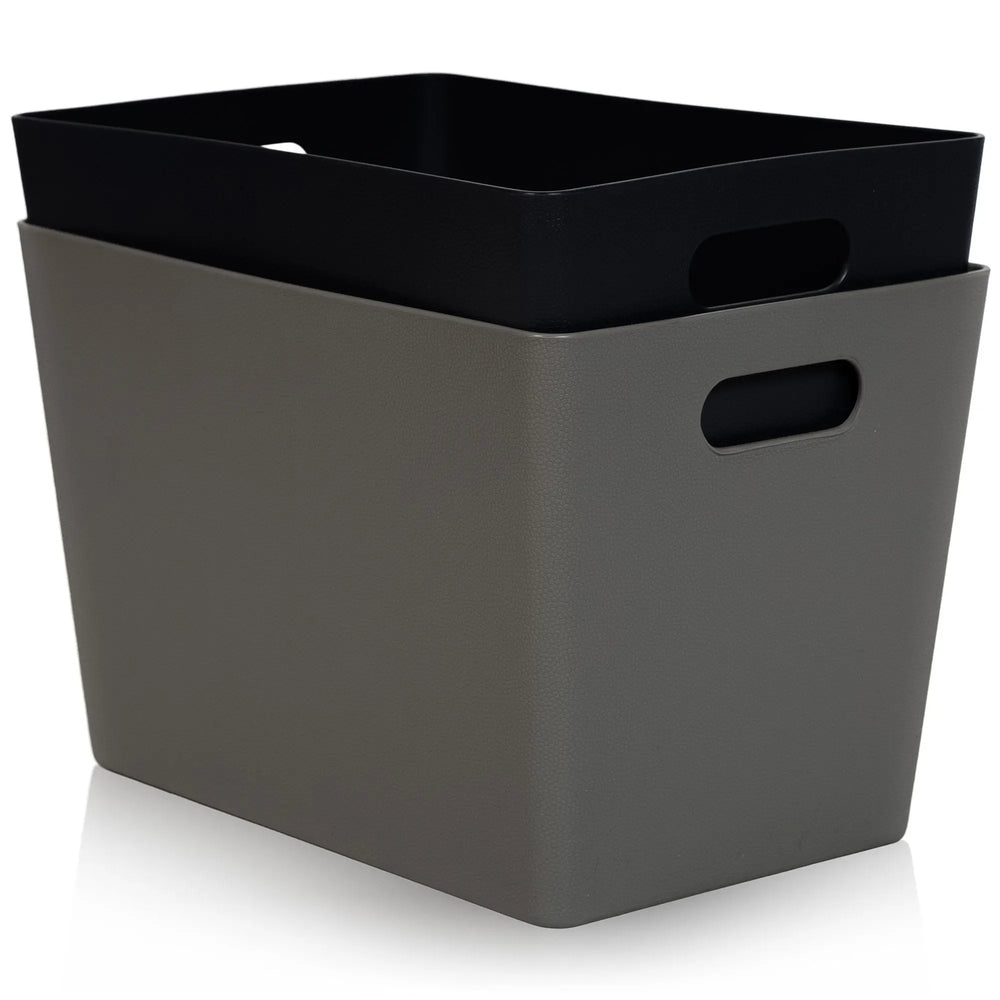 Studio Textured Plastic Storage Basket 16.01 Wham Storage