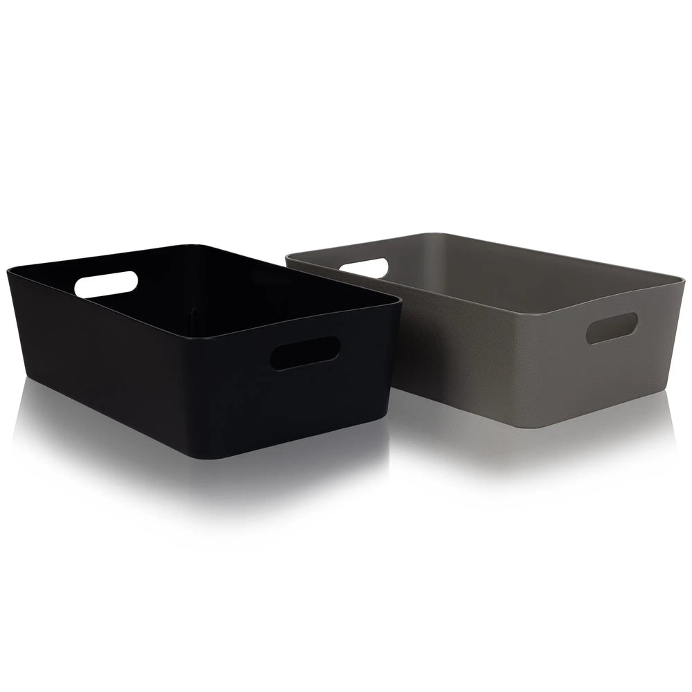 Studio Textured Plastic Storage Basket 17.01 Wham Storage
