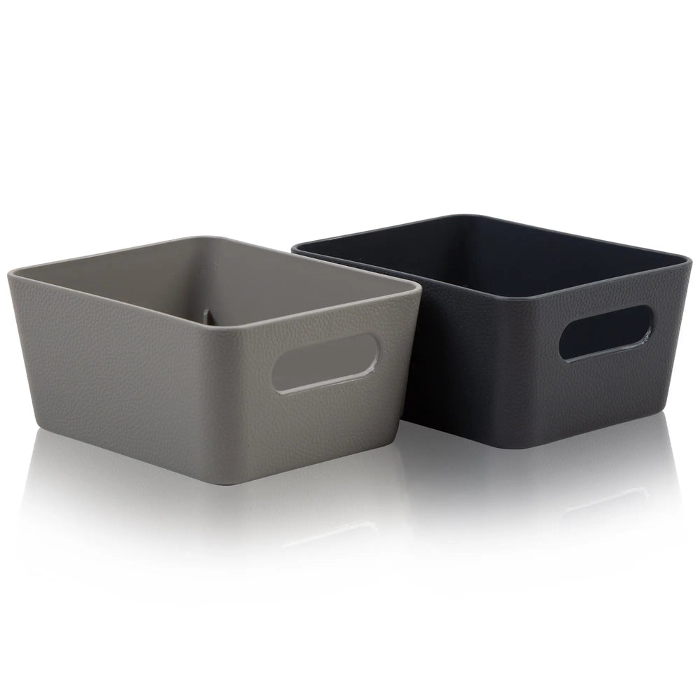 Studio Textured Plastic Storage Basket 8.01 Wham Storage