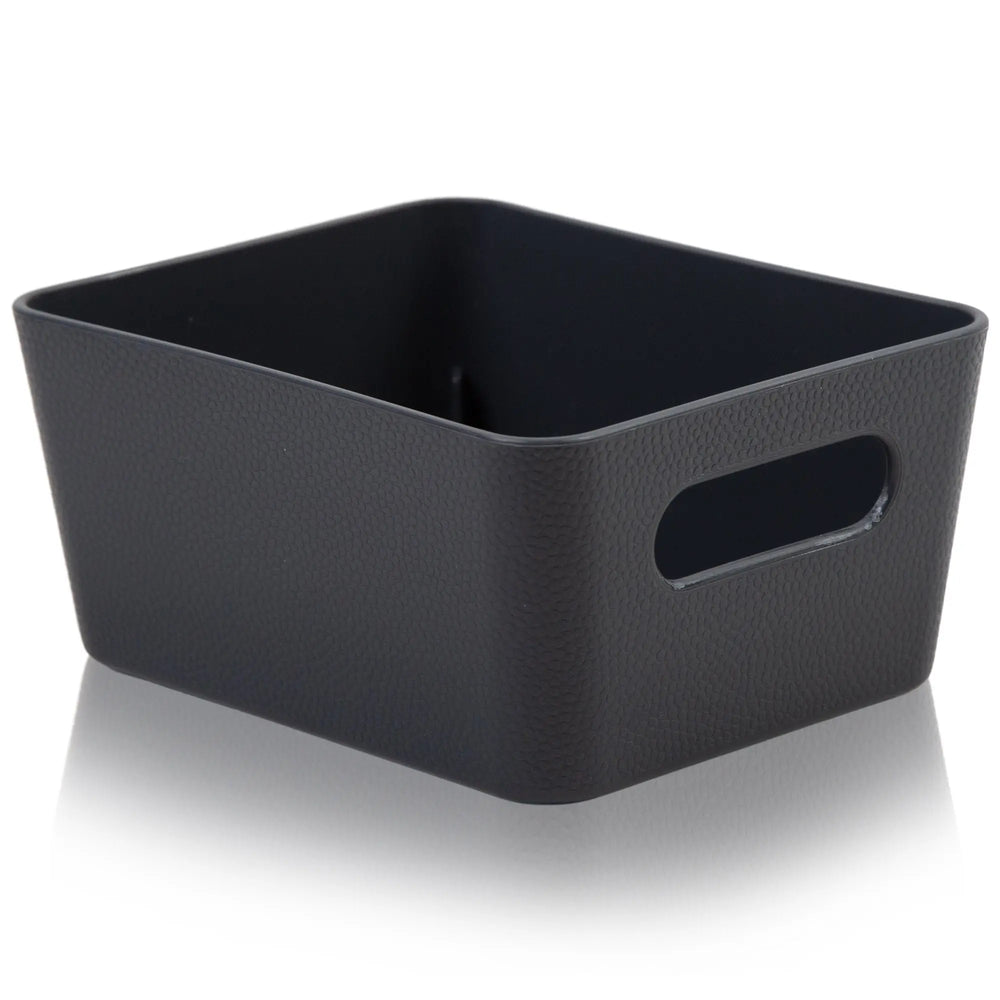 Studio Textured Plastic Storage Basket 8.01 Wham Storage