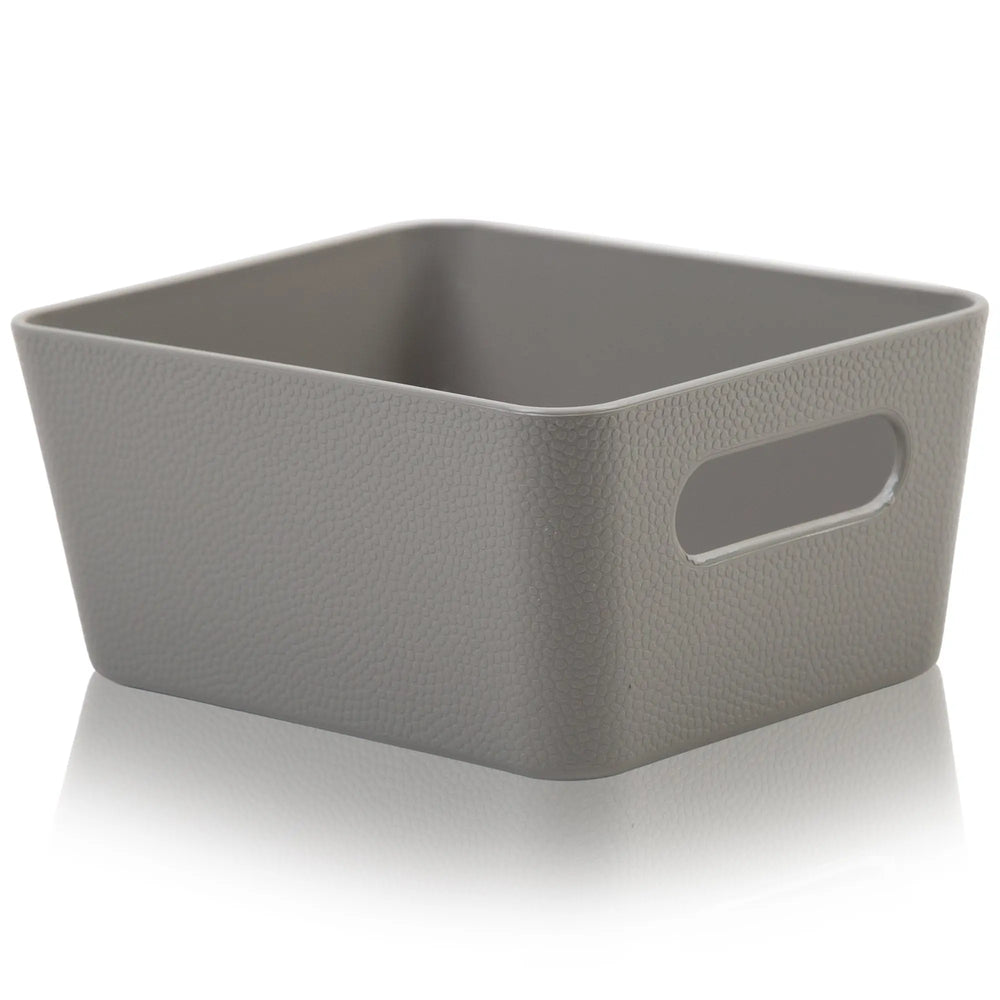 Studio Textured Plastic Storage Basket 8.01 Wham Storage