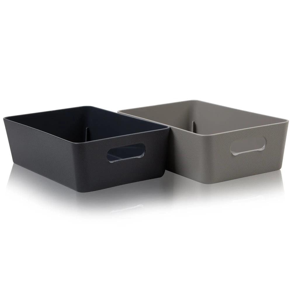 Studio Textured Plastic Storage Basket 11.01 Wham Storage