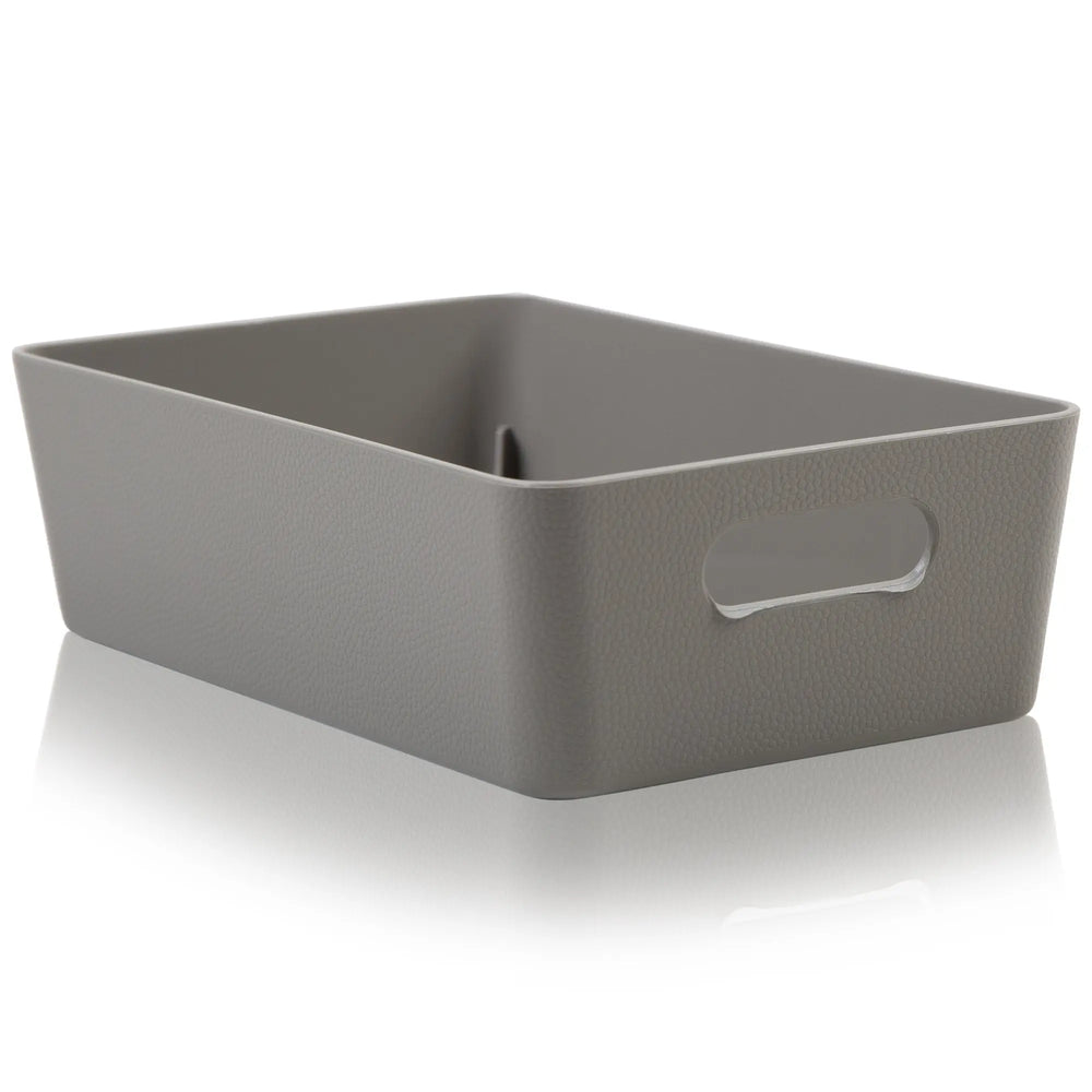 Studio Textured Plastic Storage Basket 11.01 Wham Storage