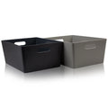 Studio Textured Plastic Storage Basket 5.02 Wham Storage