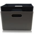 Studio Textured Plastic Storage Basket 5.02 Wham Storage