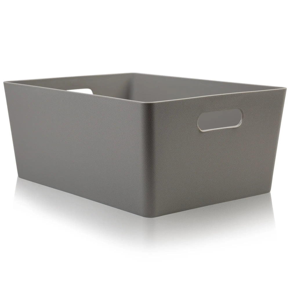 Studio Textured Plastic Storage Basket 5.02 Wham Storage
