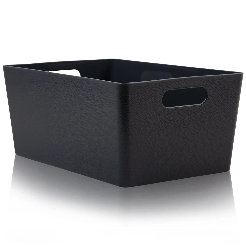 Studio Textured Plastic Storage Basket 4.02 Wham Storage