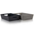Studio Textured Plastic Storage Basket 4.01 Wham Storage