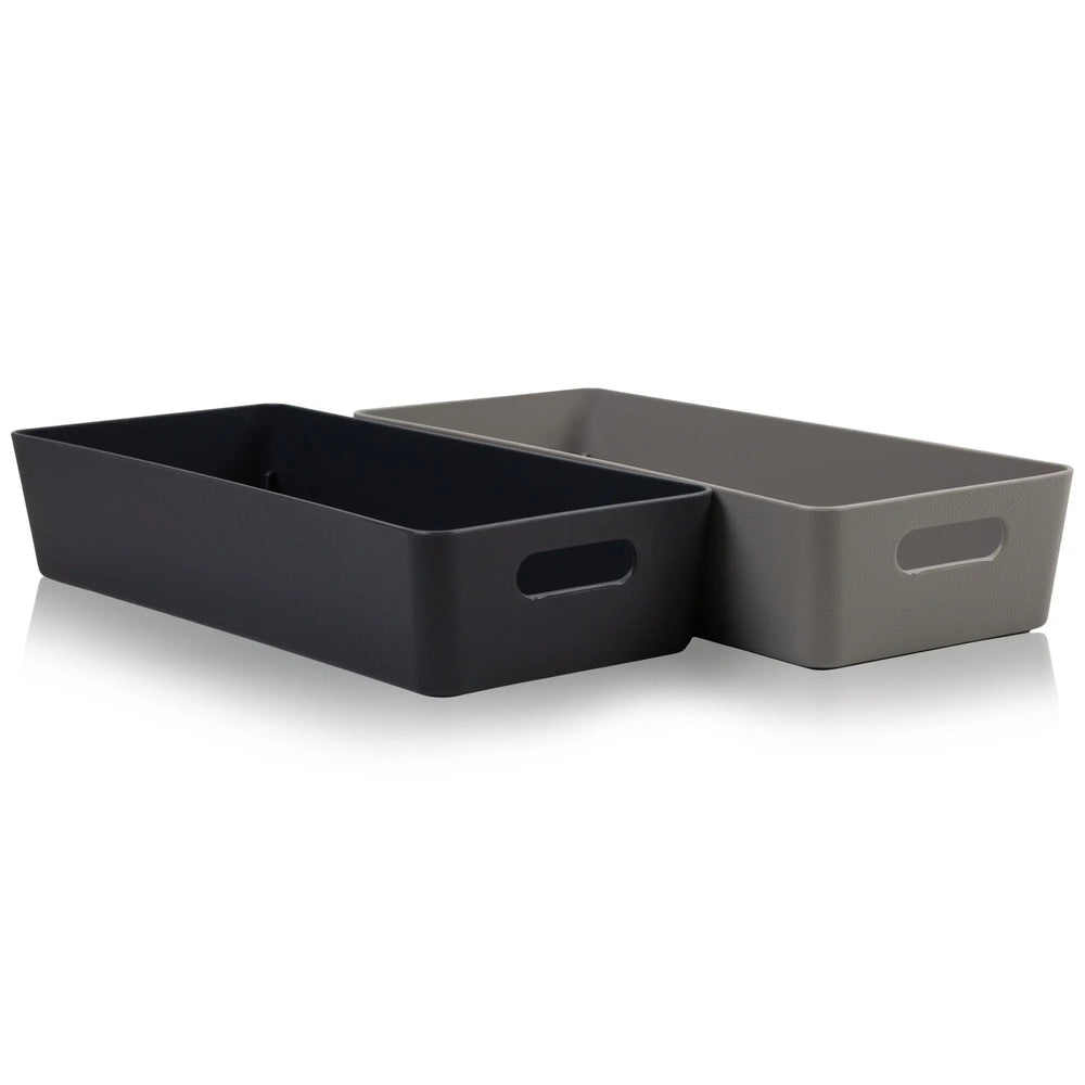 Studio Textured Plastic Storage Basket 10.01 Wham Storage