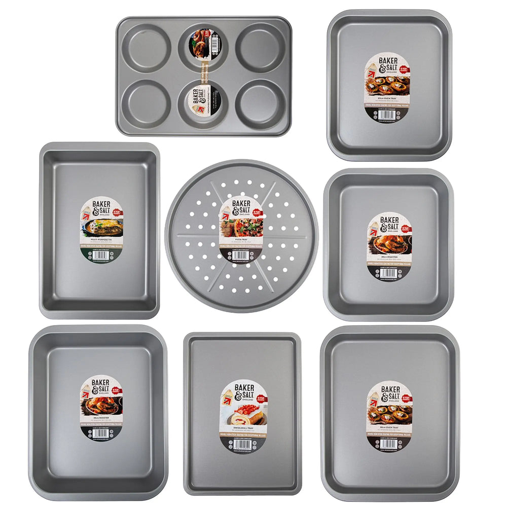 Baker & Salt 8 Piece Roaster & Tray Set Baker & Salt