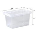 SINGLE - 7 Litre Crystal Plastic Storage Box with Lid Wham Storage