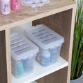 800ml Crystal Plastic Storage Box with Lid Wham Storage