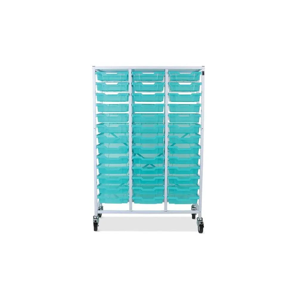 Treble Column Medical Trolley Set with Antimicrobial protection Gratnells