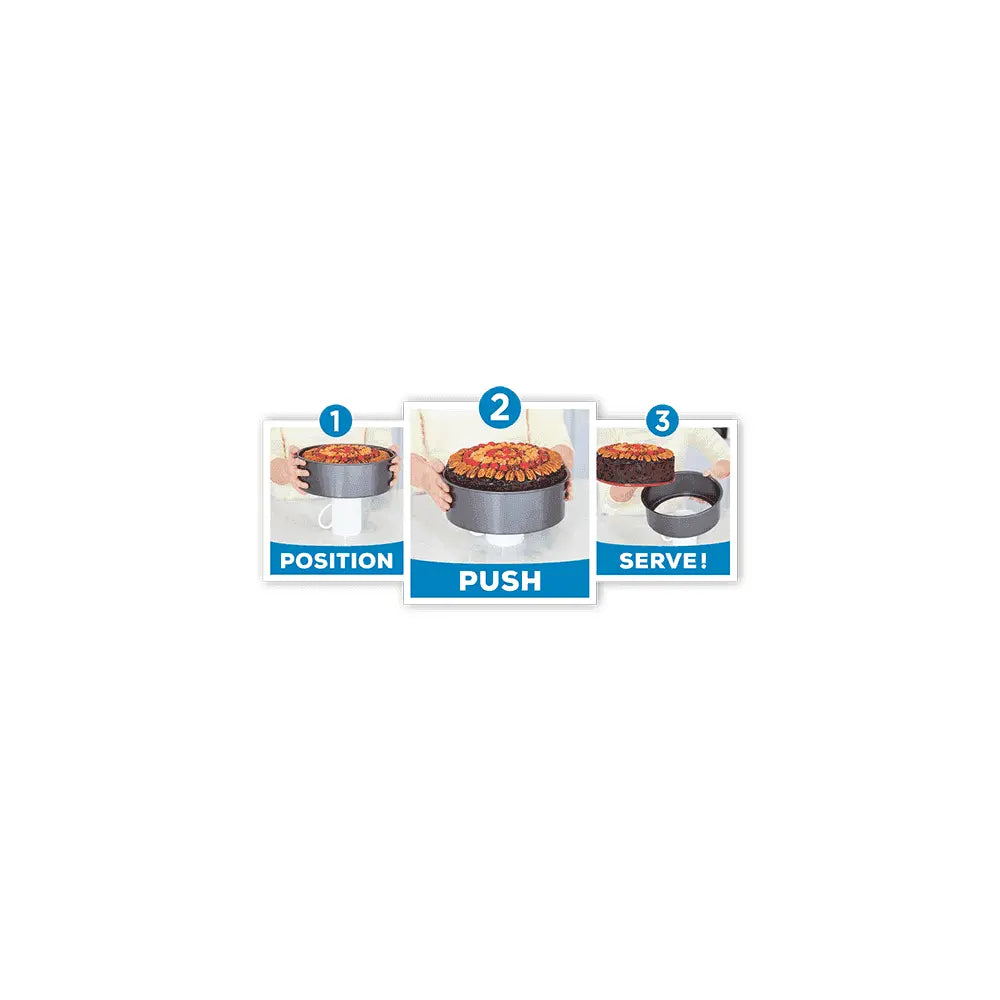 28cm PushPan Non-Stick Shallow Round Tin PushPan