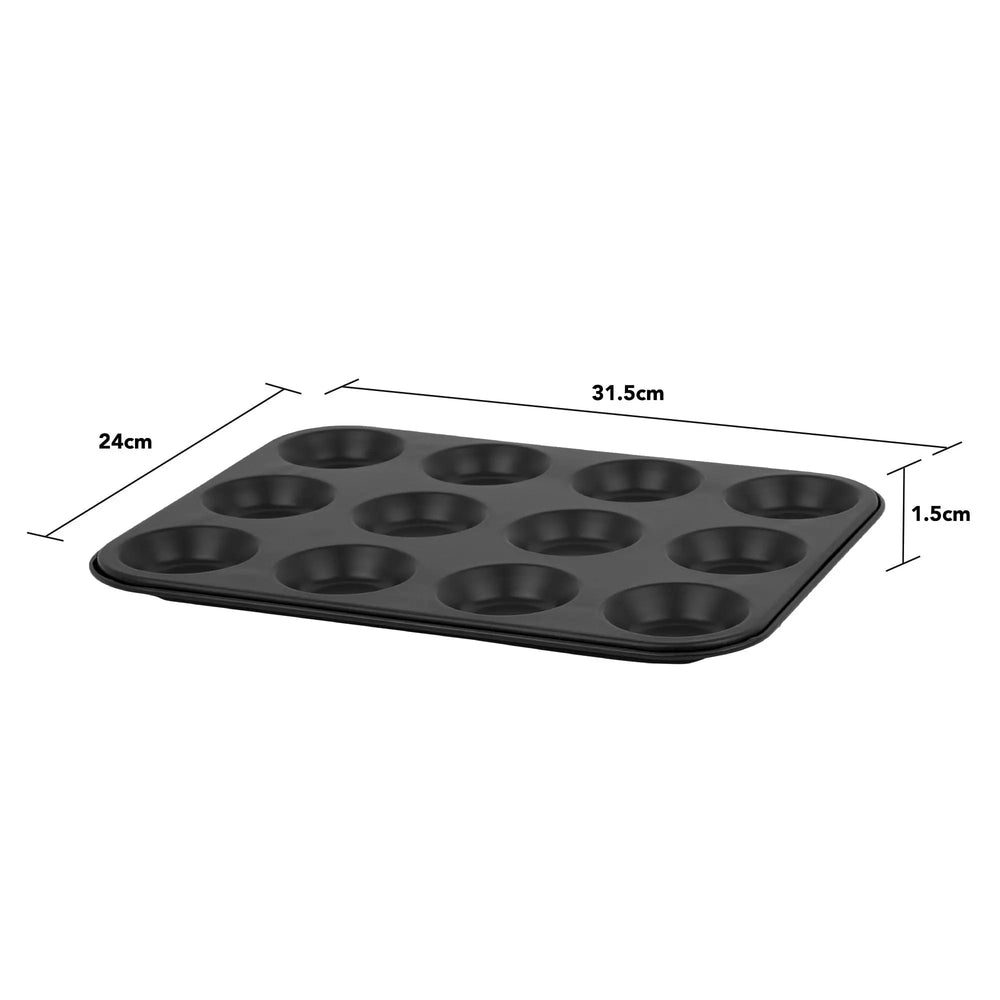 Wham Essentials 12 Cup Bun Sheet Baking Tray Wham Cook