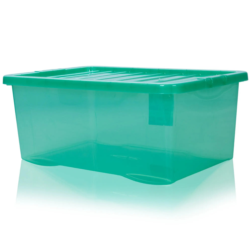 Pallet Deal of 100 - 45 Litre Plastic Boxes with Lids Wham Storage
