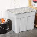 Pack of 2 - 80 Litre Home Upcycled Plastic Croc Box with Attached Lid Wham Storage