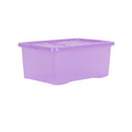 Pack of 5 - 45 Litre Crystal Sparkle Plastic Storage Boxes and Lids