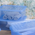 Pack of 5 - 45 Litre Crystal Sparkle Plastic Storage Boxes and Lids