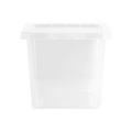 Pack of 5 - 20 Litre Crystal Plastic Storage Boxes and Lids Wham Storage