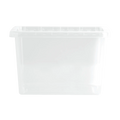 Pack of 5 - 20 Litre Crystal Plastic Storage Boxes and Lids Wham Storage
