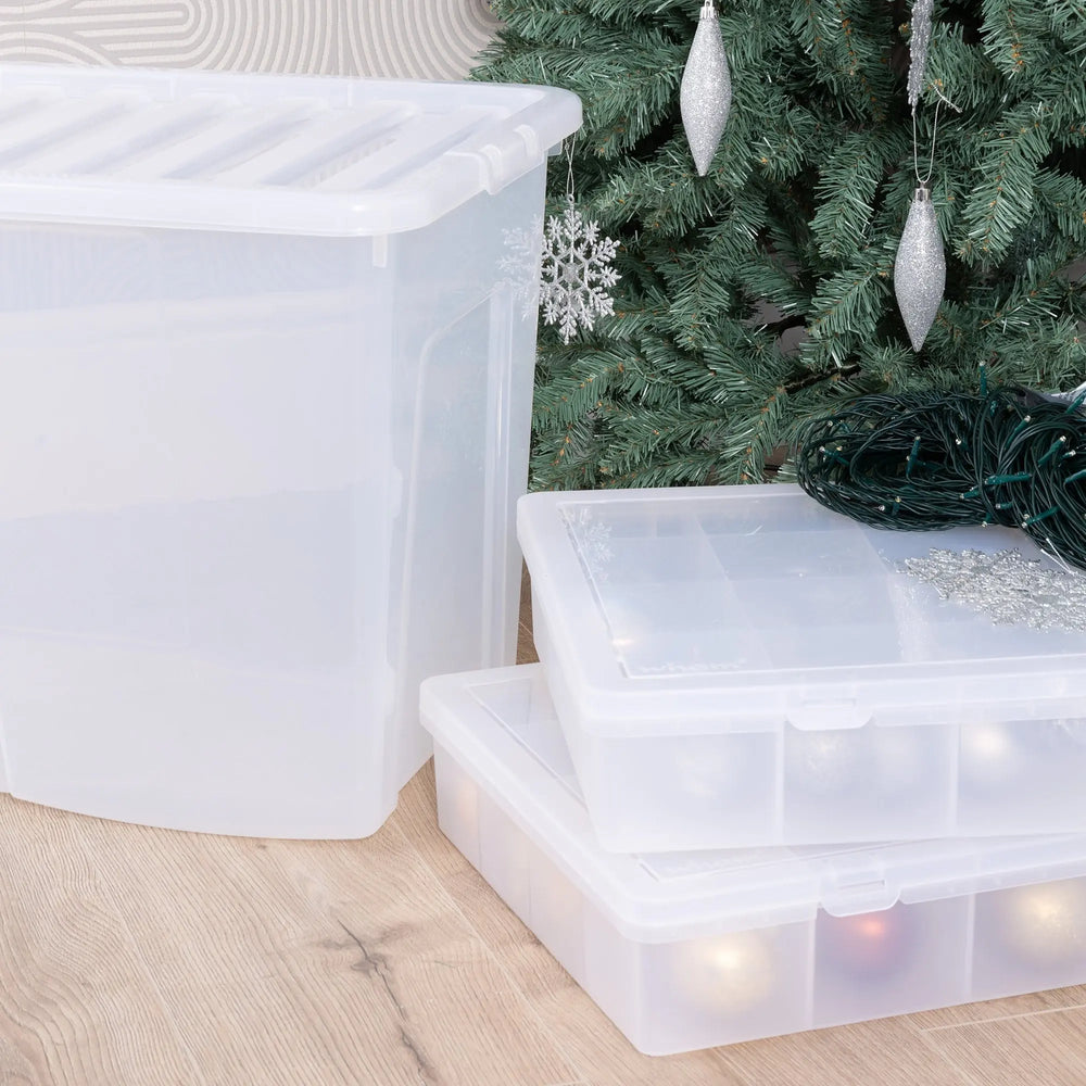 Wham Festive 3 Piece Tree & 2 Bauble Storage Boxes Wham Storage