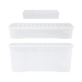 Wham Festive 3 Piece Tree, Decoration & Bauble Storage Boxes Clear Wham Storage