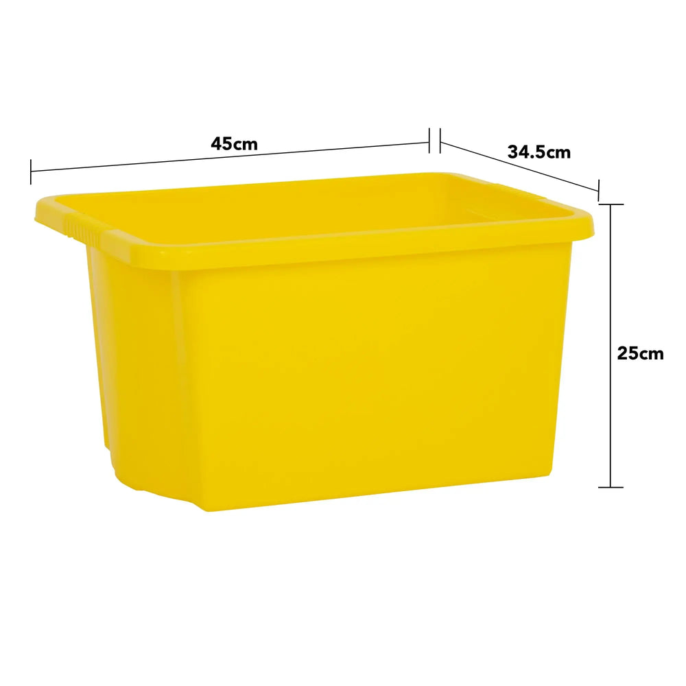 Pack of 4 - 30 Litre Wham Stack & Store Plastic Boxes Wham Storage