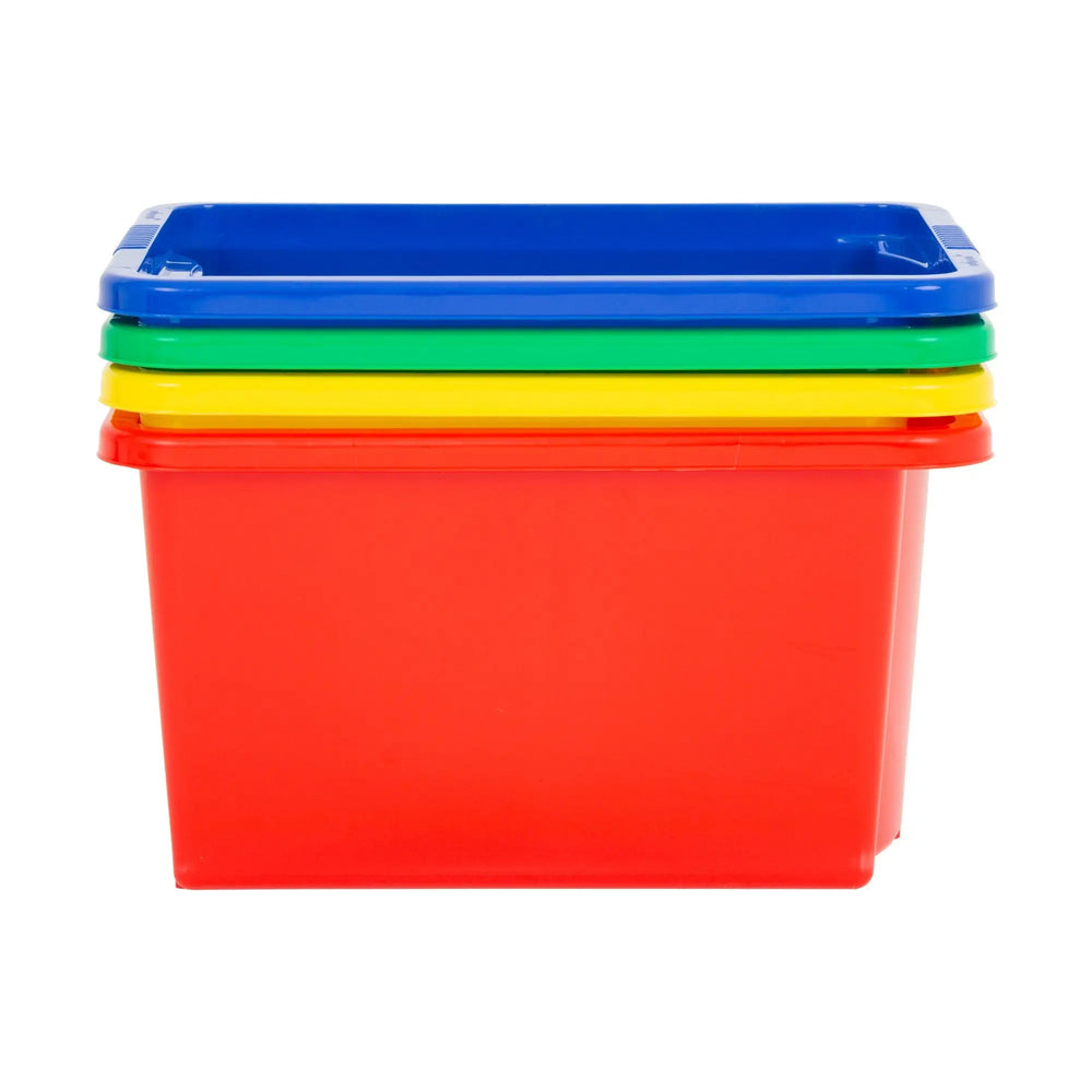 Pack of 4 - 35 Litre Wham Stack & Store Plastic Boxes Wham Storage
