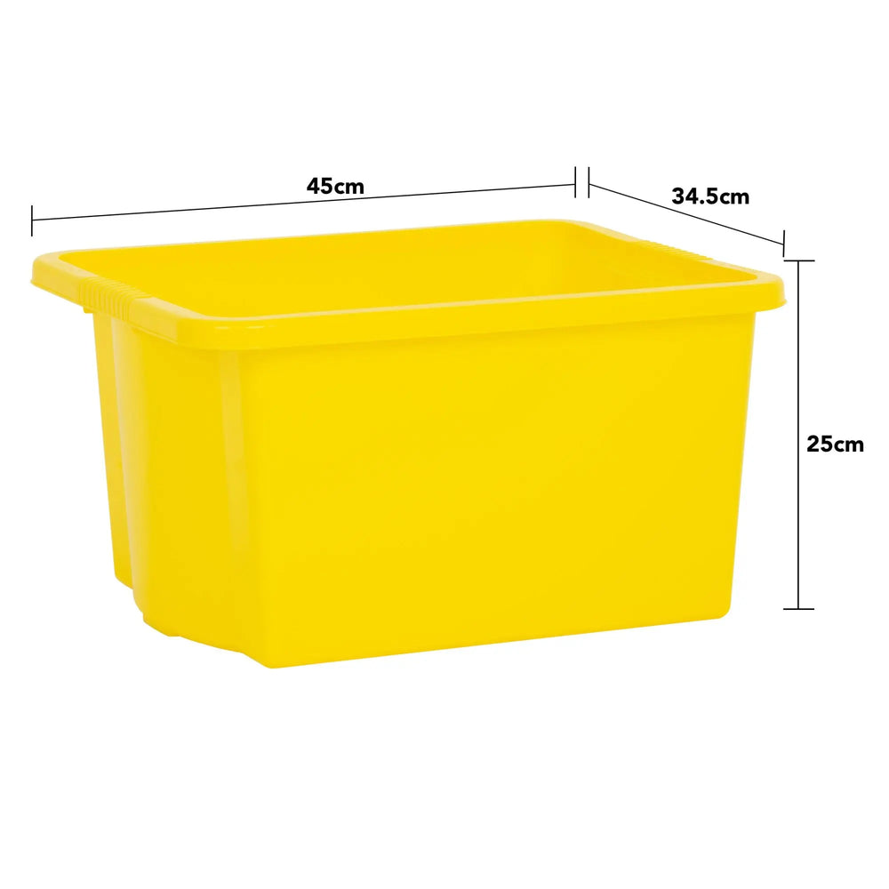 Pack of 4 - 35 Litre Wham Stack & Store Plastic Boxes Wham Storage