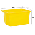 Pack of 4 - 35 Litre Wham Stack & Store Plastic Boxes Wham Storage