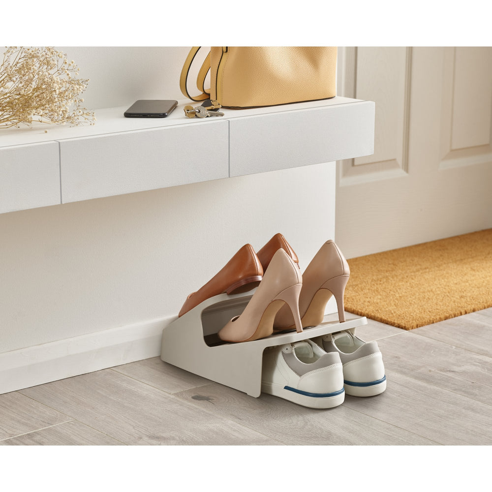 Shoe-In Space-saving Ecru Shoe Rack