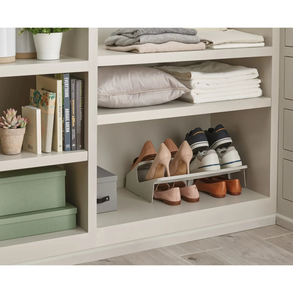 Shoe-In Large Space-saving Ecru Shoe Rack Joseph Joseph