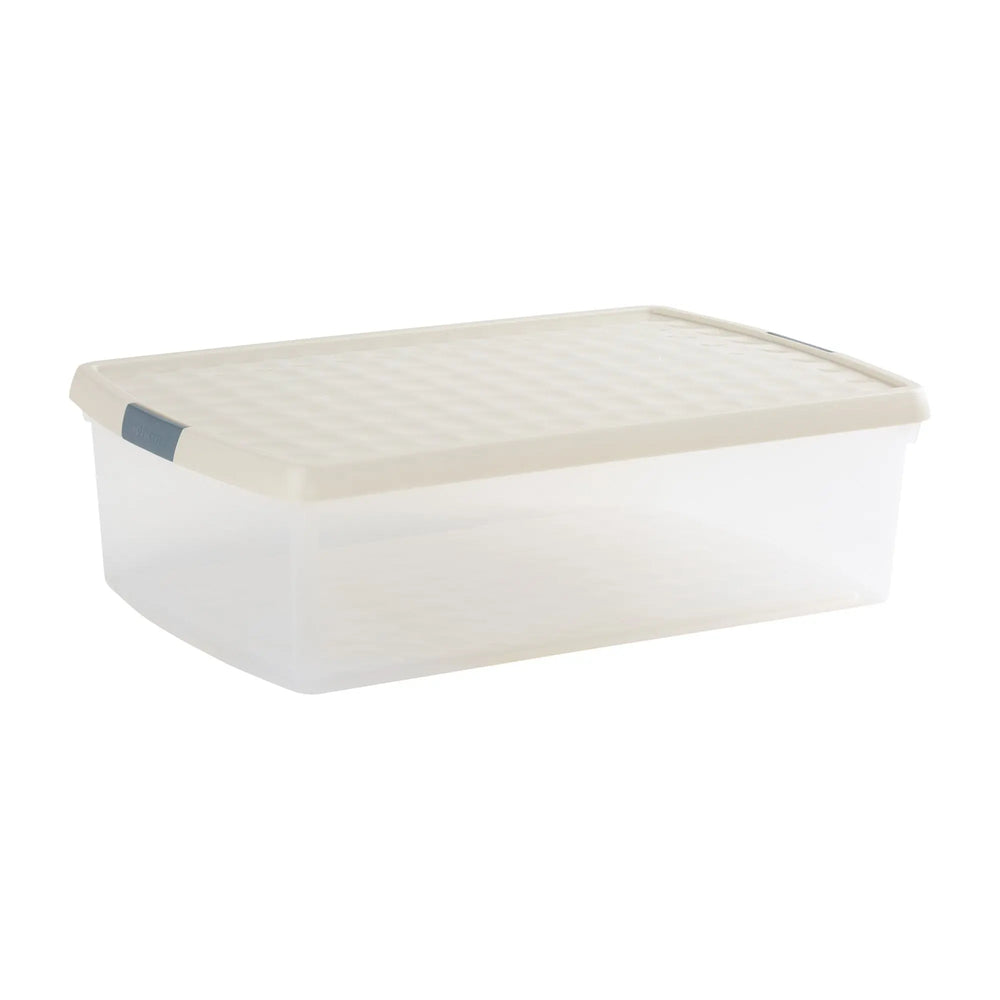 Pack of 3 - 30 Litre Wham Clip Plastic Storage Box with Lid 13.01 Wham Storage