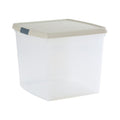 37 Litre Wham Clip Square Plastic Storage Box with Lid 10.03 - Great for 12'' Vinyl Records