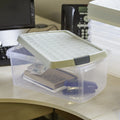 Pack of 3 - 10.5 Litre Wham Clip Plastic Box with Lid 6.02 Wham Storage
