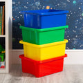 Pack of 4 - 16 Litre Wham Stack & Store Plastic Boxes Wham Storage