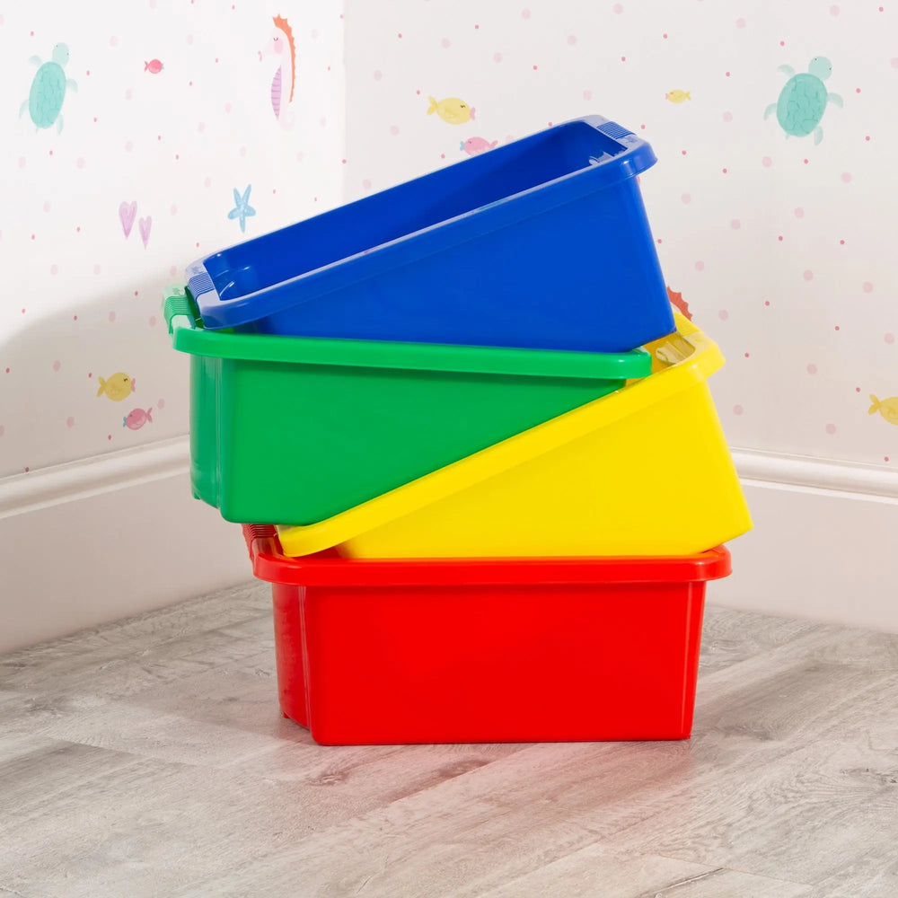 Pack of 4 - 16 Litre Wham Stack & Store Plastic Boxes Wham Storage