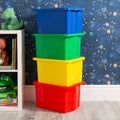 Pack of 4 - 24 Litre Wham Stack & Store Plastic Boxes Wham Storage