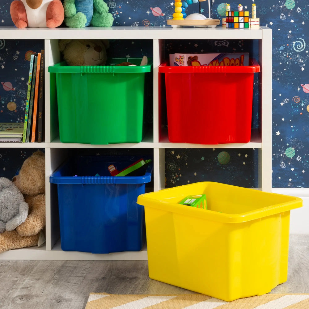 Pack of 4 - 24 Litre Wham Stack & Store Plastic Boxes Wham Storage